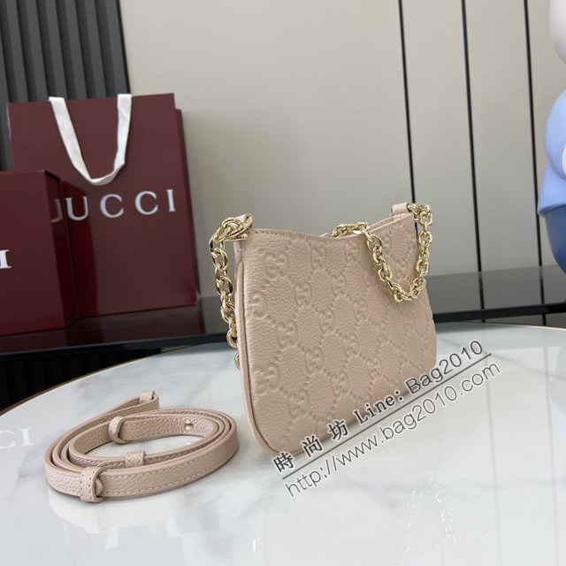 Gucci專櫃古馳最新款Emblem系列超迷你肩背包鏈條女包 jh2851型號：815278